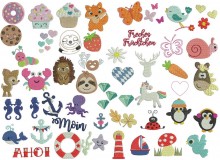 Stickserie - 52 Mini Motive Mix Set 1